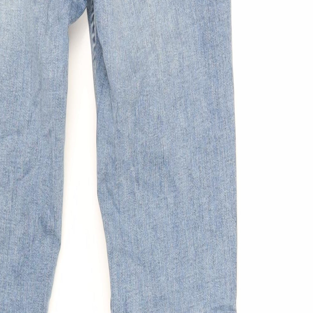 Oasis Womens Blue Cotton Skinny Jeans Size 10 L30 in Regular Zip