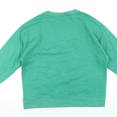 NEXT Womens Green Cotton Pullover Sweatshirt Size 12 Pullover