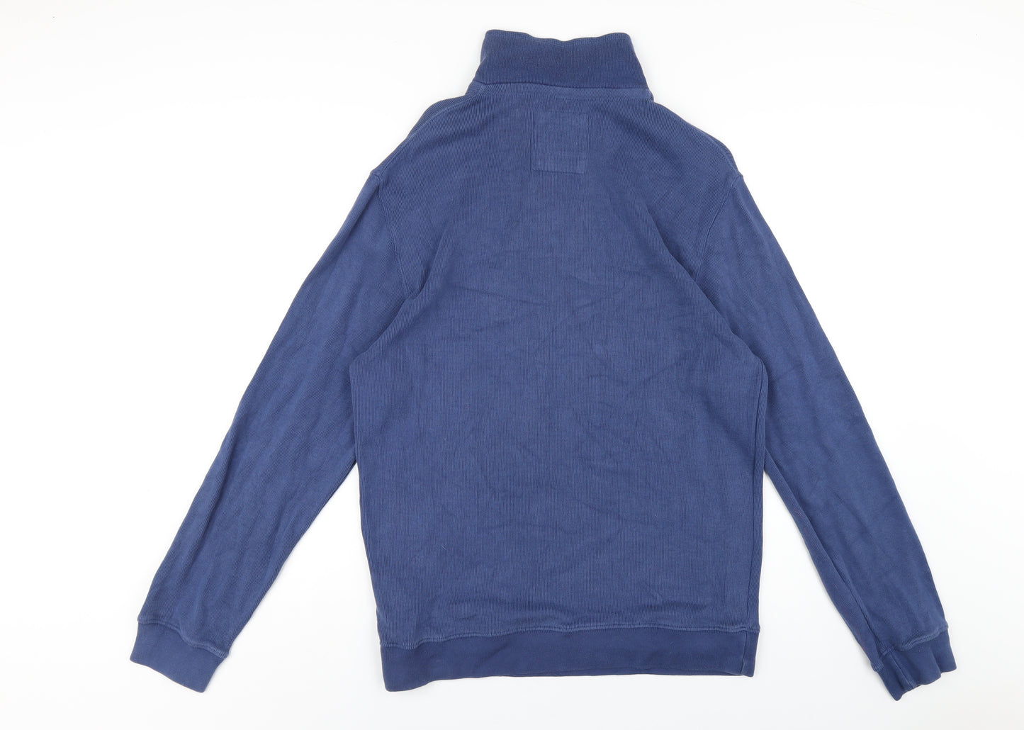 Crew Clothing Mens Blue Cotton Pullover Sweatshirt Size S