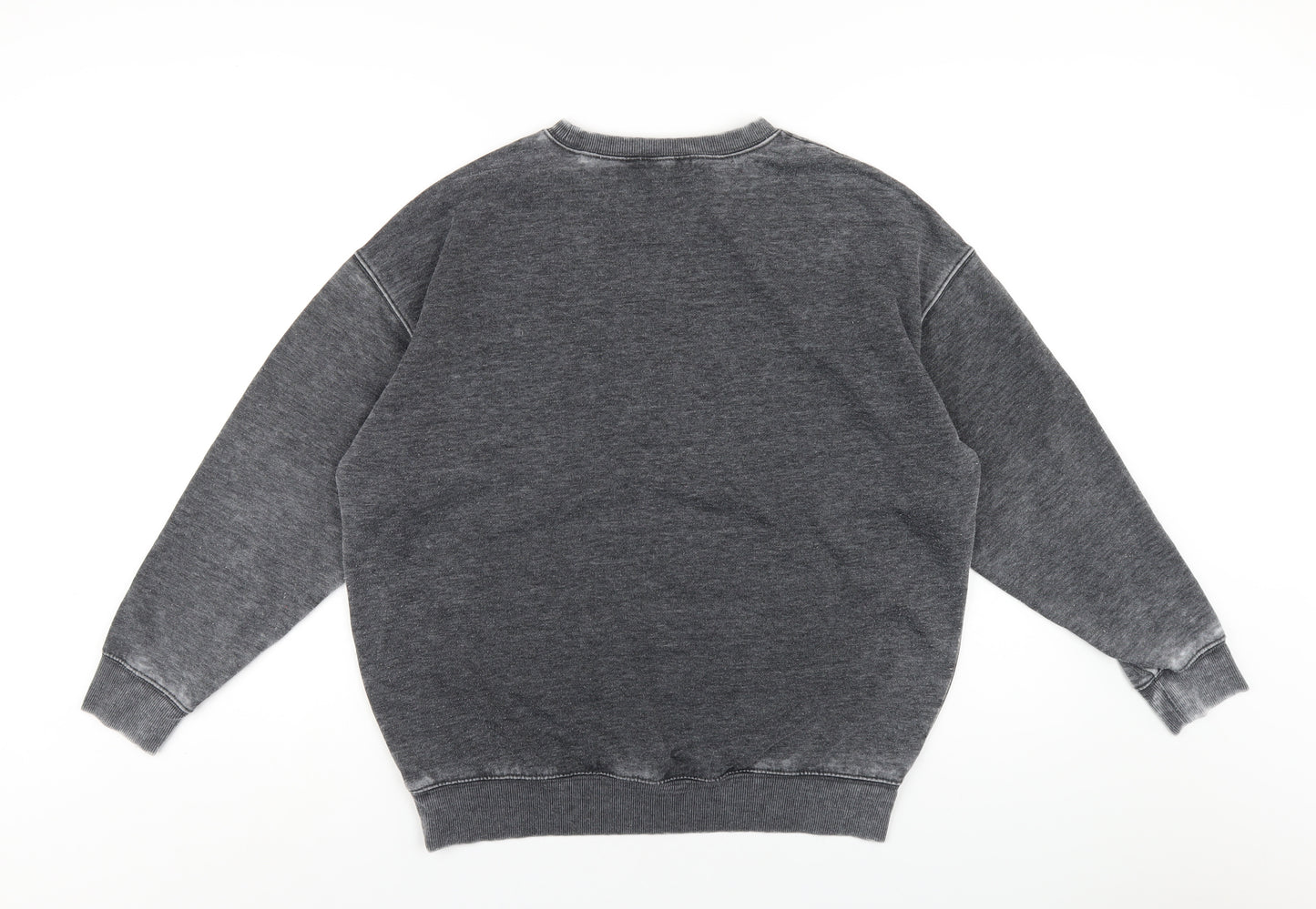 New Look Mens Grey Cotton Pullover Sweatshirt Size S