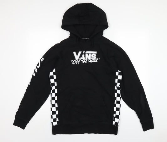 VANS Mens Black Cotton Pullover Hoodie Size XS