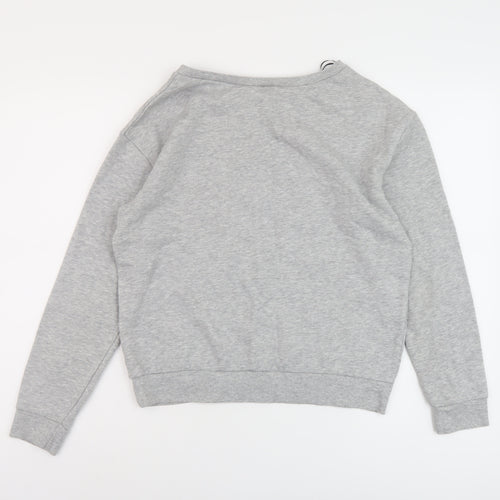 H&M Womens Grey Camel Pullover Sweatshirt Size M Pullover