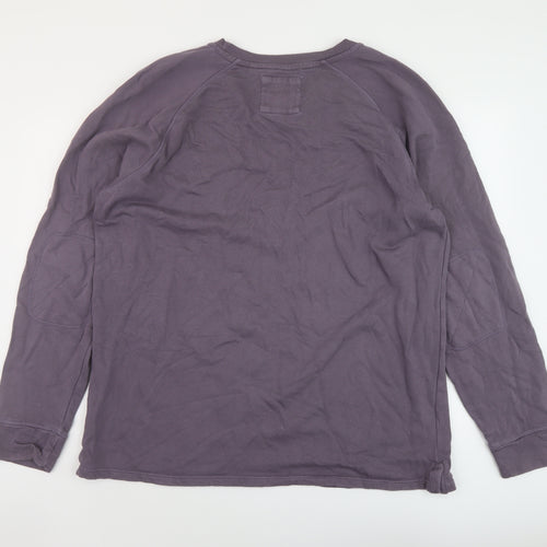 Fat Face Mens Purple Cotton Pullover Sweatshirt Size XL