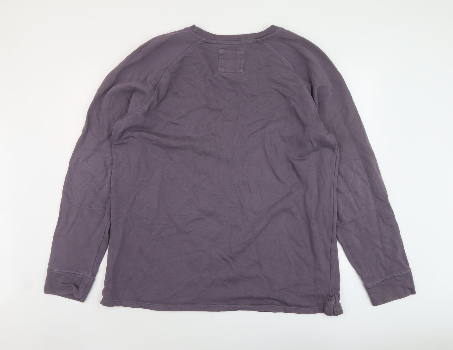 Fat Face Mens Purple Cotton Pullover Sweatshirt Size XL