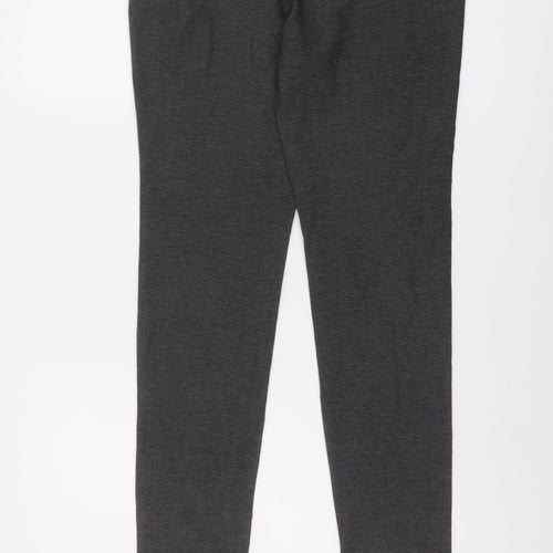 EDC Womens Grey Viscose Trousers Size 10 L31 in Regular Snap