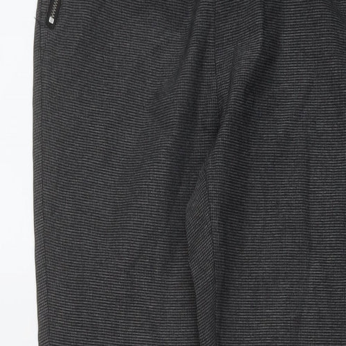 EDC Womens Grey Viscose Trousers Size 10 L31 in Regular Snap