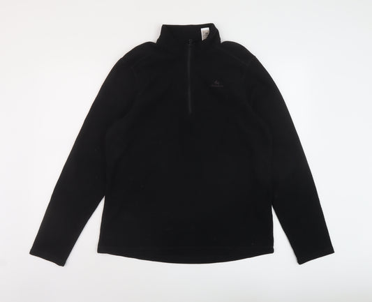 DECATHLON Mens Black Polyester Pullover Sweatshirt Size L