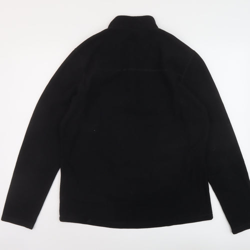 DECATHLON Mens Black Polyester Pullover Sweatshirt Size L