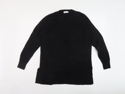 La Redoute Womens Black Crew Neck Acrylic Pullover Jumper Size M