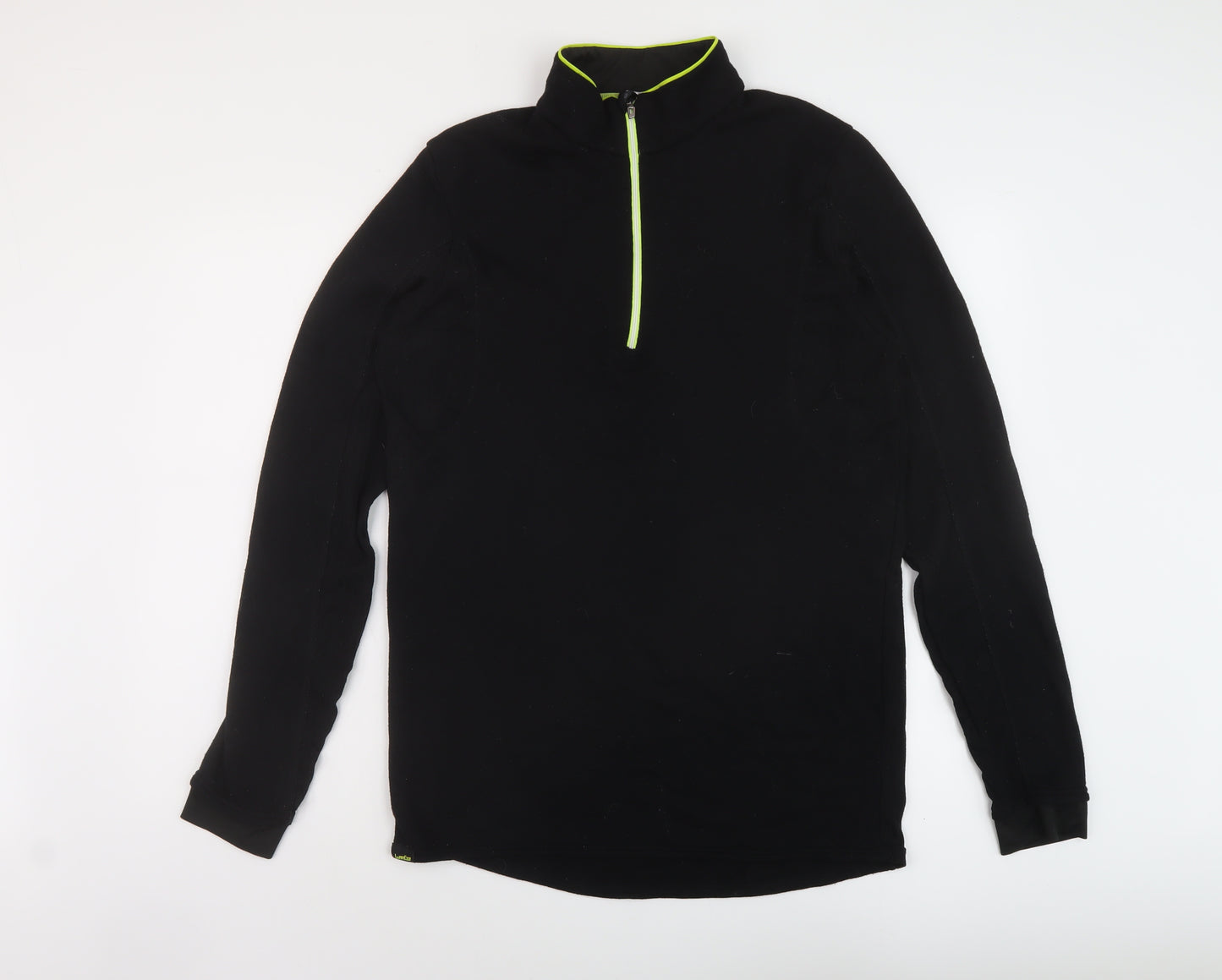 DECATHLON Mens Black Polyester Pullover Sweatshirt Size XL