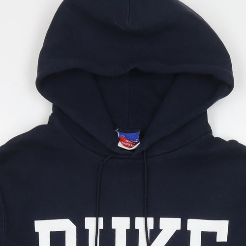 Champion Mens Blue Cotton Pullover Hoodie Size S - DUKE