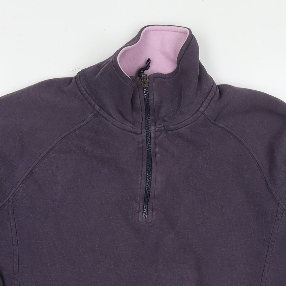 Cane Womens Purple Cotton Pullover Sweatshirt Size M Pullover