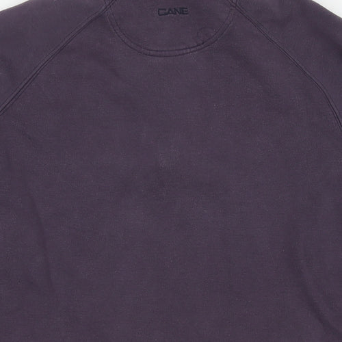 Cane Womens Purple Cotton Pullover Sweatshirt Size M Pullover