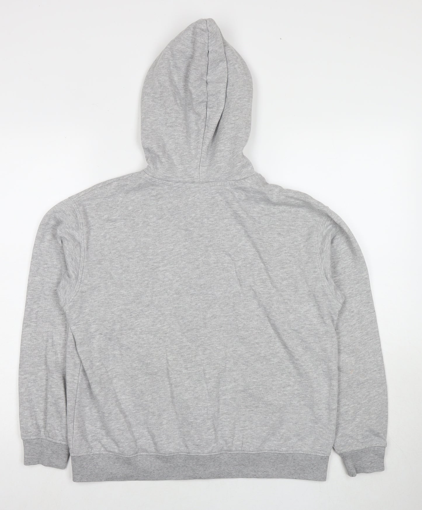 Divided by H&M Mens Grey Cotton Full Zip Hoodie Size S