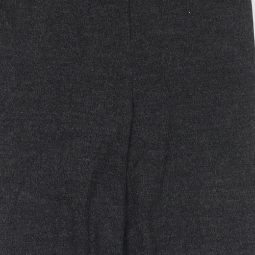 Betty Barclay Womens Grey Wool Trousers Size 10 L25 in Regular Zip