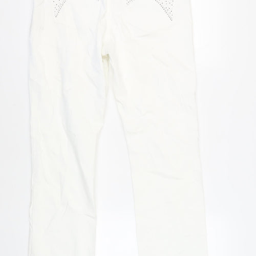 NYDJ Womens White Cotton Skinny Jeans Size 16 L30 in Regular Zip