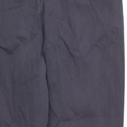 JD Williams Womens Grey Cotton Blend Straight Jeans Size 16 L28 in Regular Zip