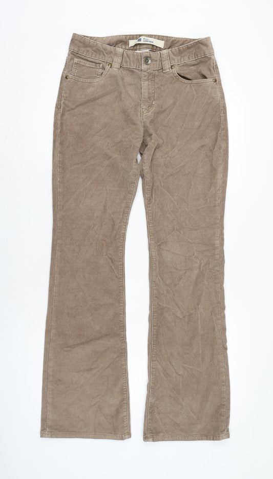 Gap Womens Beige Cotton Trousers Size 28 in L32 in Regular Zip