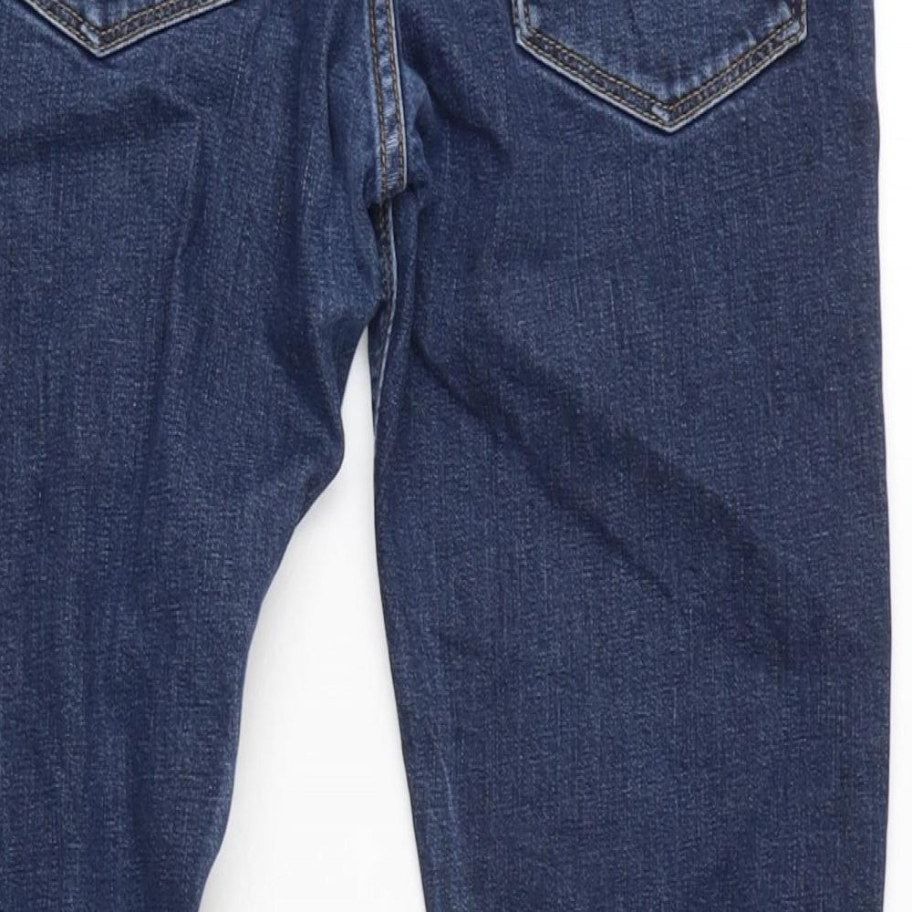 Tommy Hilfiger Mens Blue Cotton Blend Straight Jeans Size 30 in L27 in Regular Zip