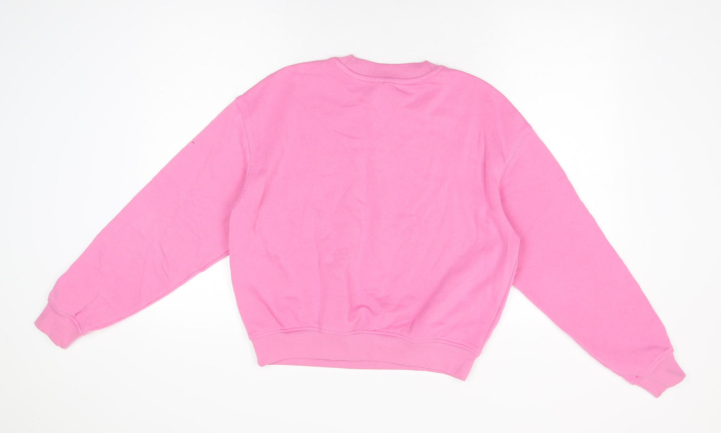 H&M Womens Pink Cotton Pullover Sweatshirt Size M Pullover