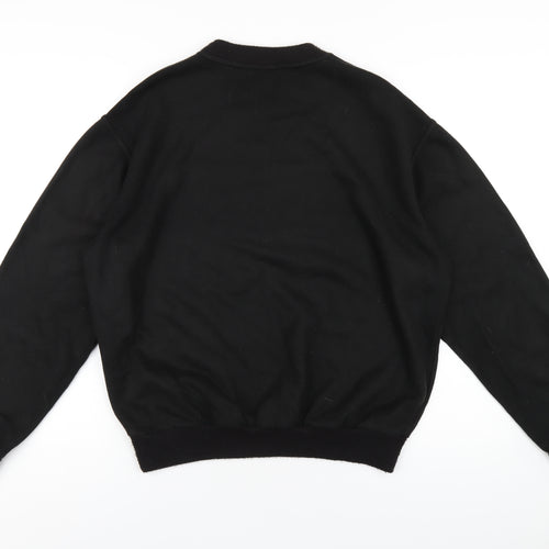 valentino Mens Black Acrylic Pullover Sweatshirt Size L