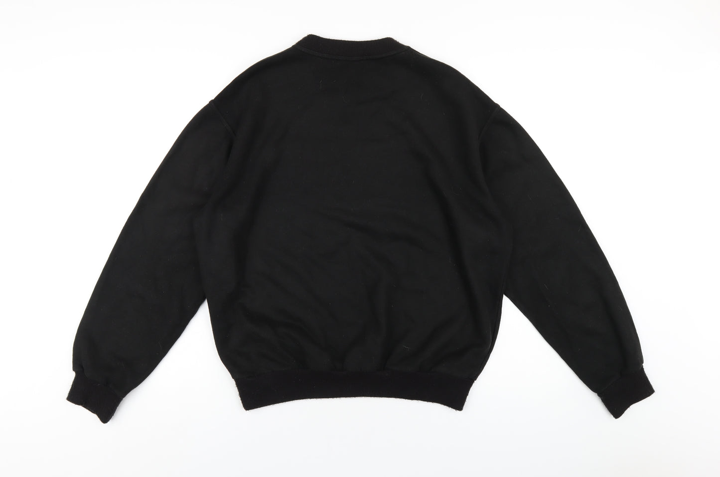 valentino Mens Black Acrylic Pullover Sweatshirt Size L