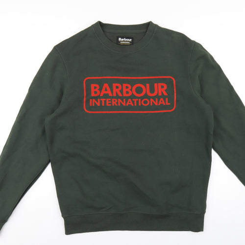 Barbour Mens Green Cotton Pullover Sweatshirt Size L