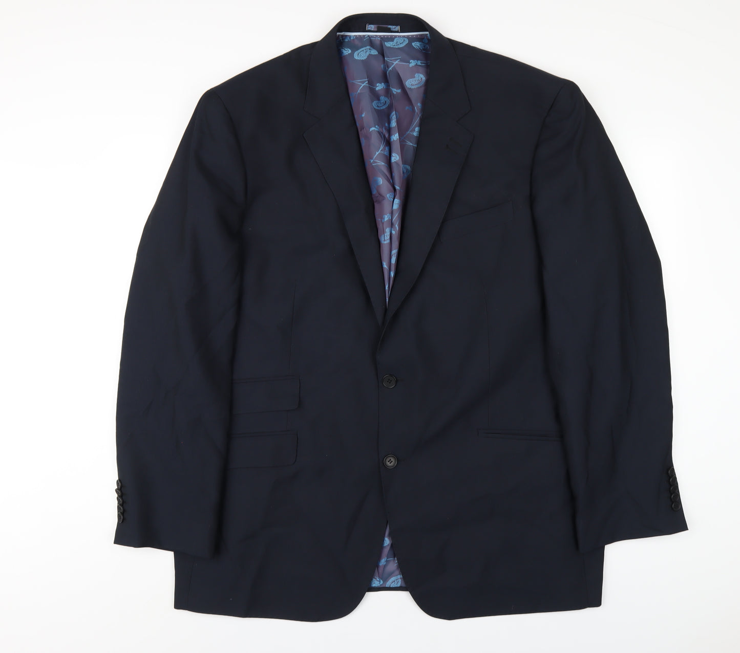 Jacamo Mens Blue Polyester Jacket Blazer Size 48 Regular