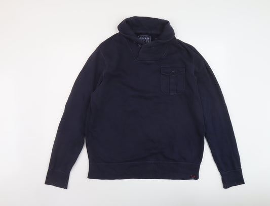 Grayers Mens Blue Cotton Pullover Sweatshirt Size L