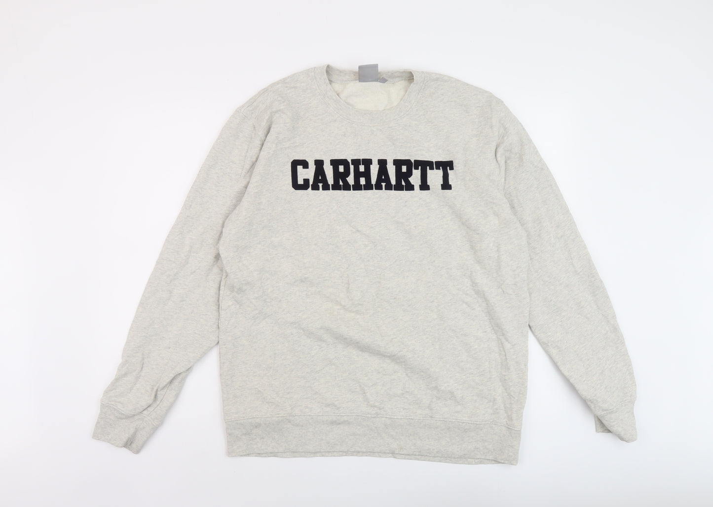 Carhartt Mens Grey Cotton Pullover Sweatshirt Size L