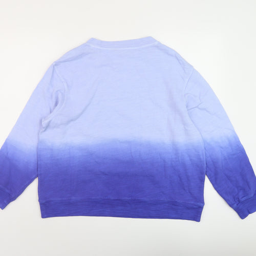 Marks and Spencer Womens Blue Cotton Pullover Sweatshirt Size M Pullover