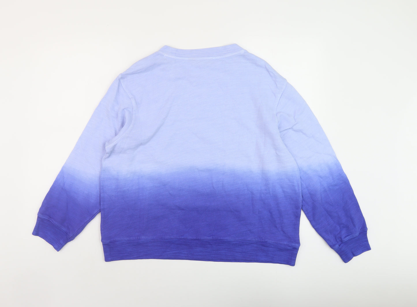 Marks and Spencer Womens Blue Cotton Pullover Sweatshirt Size M Pullover