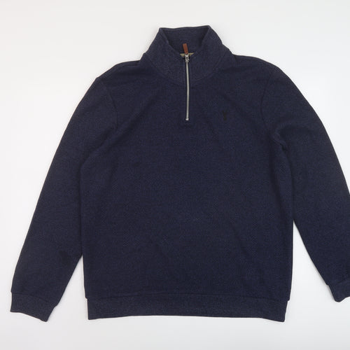 NEXT Mens Blue Polyester Pullover Sweatshirt Size L