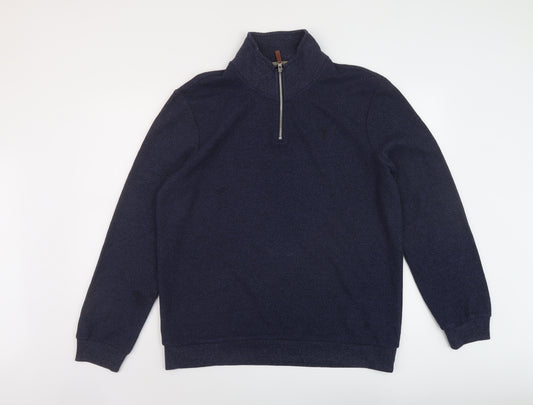 NEXT Mens Blue Polyester Pullover Sweatshirt Size L