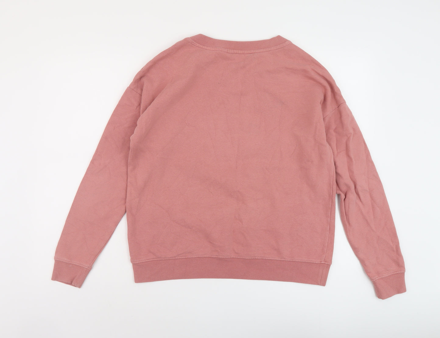 NEXT Womens Pink Cotton Pullover Sweatshirt Size M Pullover