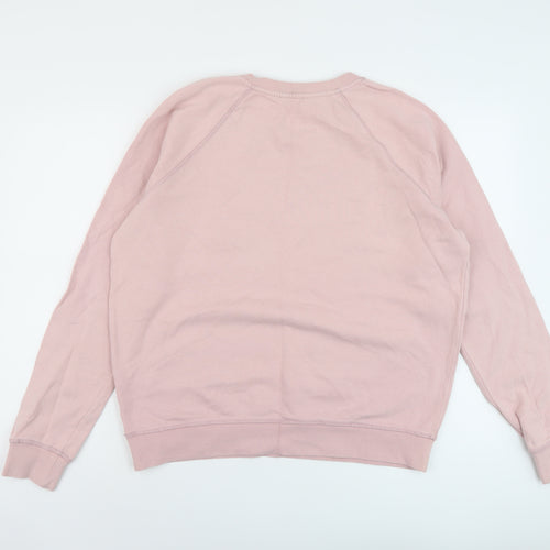 NEXT Womens Pink Cotton Pullover Sweatshirt Size M Pullover