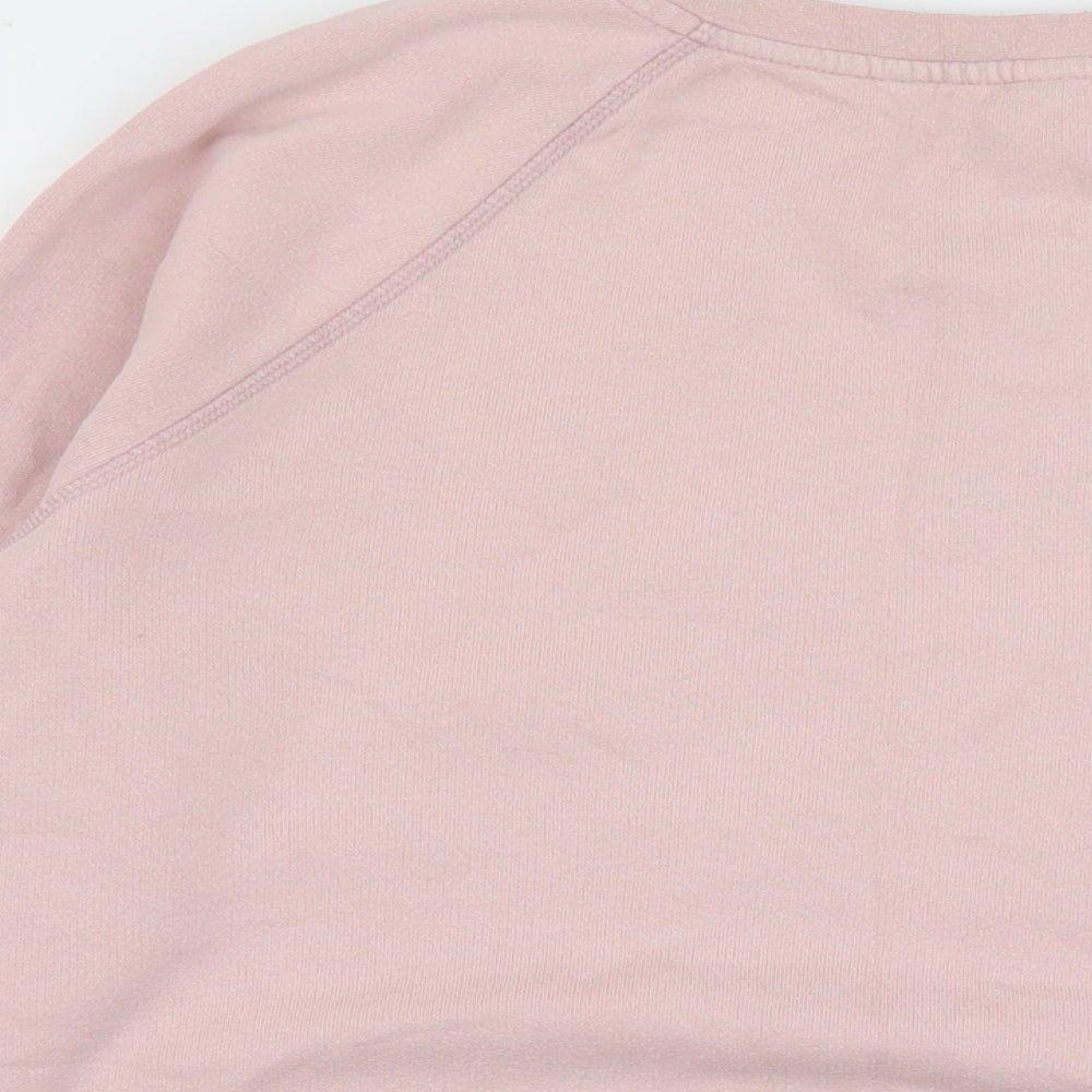 NEXT Womens Pink Cotton Pullover Sweatshirt Size M Pullover