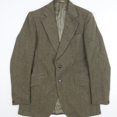 Guards Mens Green Wool Jacket Blazer Size 38 Regular