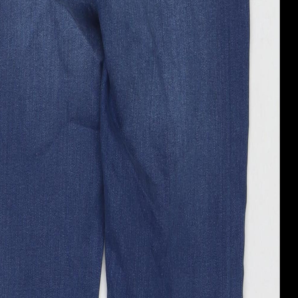 Dorothy Perkins Womens Blue Cotton Skinny Jeans Size 6 L28 in Regular Zip