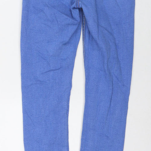 Denim & Co. Womens Blue Cotton Skinny Jeans Size 10 L27 in Regular Zip