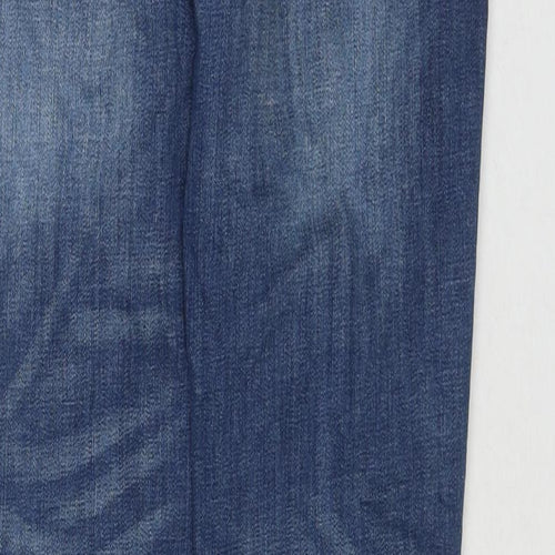 Denim & Co. Mens Blue Cotton Straight Jeans Size 30 in L32 in Regular Zip