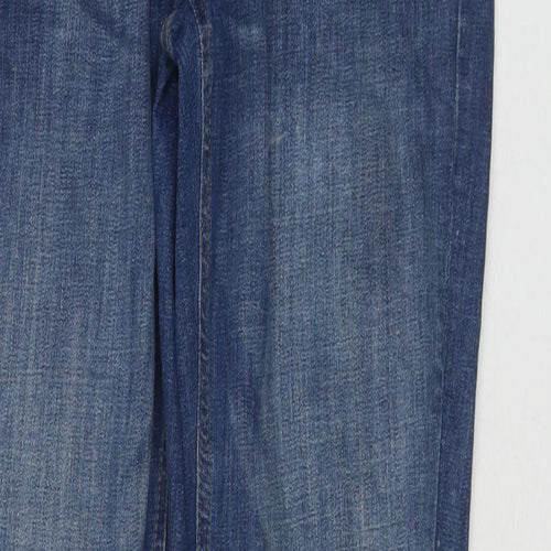 Denim & Co. Mens Blue Cotton Straight Jeans Size 30 in L32 in Regular Zip