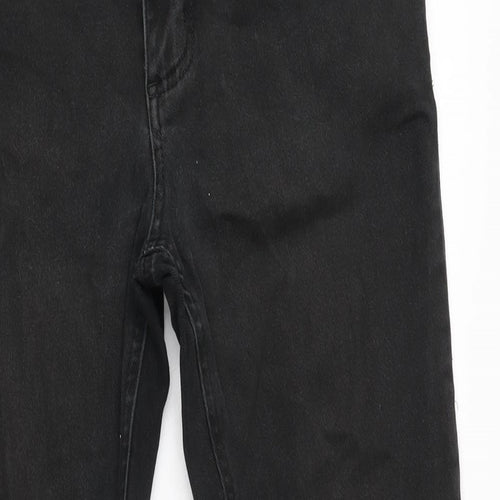 Denim & Co. Mens Grey Cotton Blend Straight Jeans Size 32 in L31 in Regular Zip