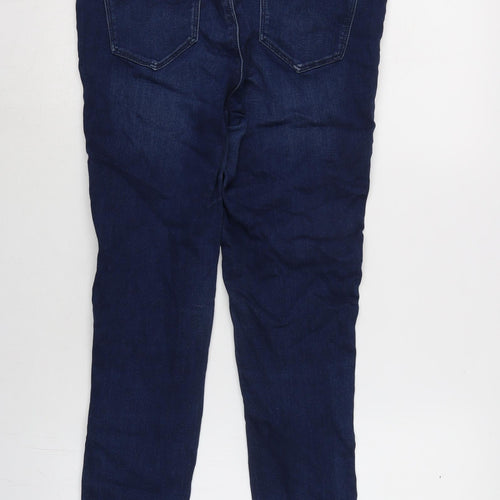 George Womens Blue Cotton Blend Jegging Jeans Size 12 L27.5 in Regular - Striped sides.