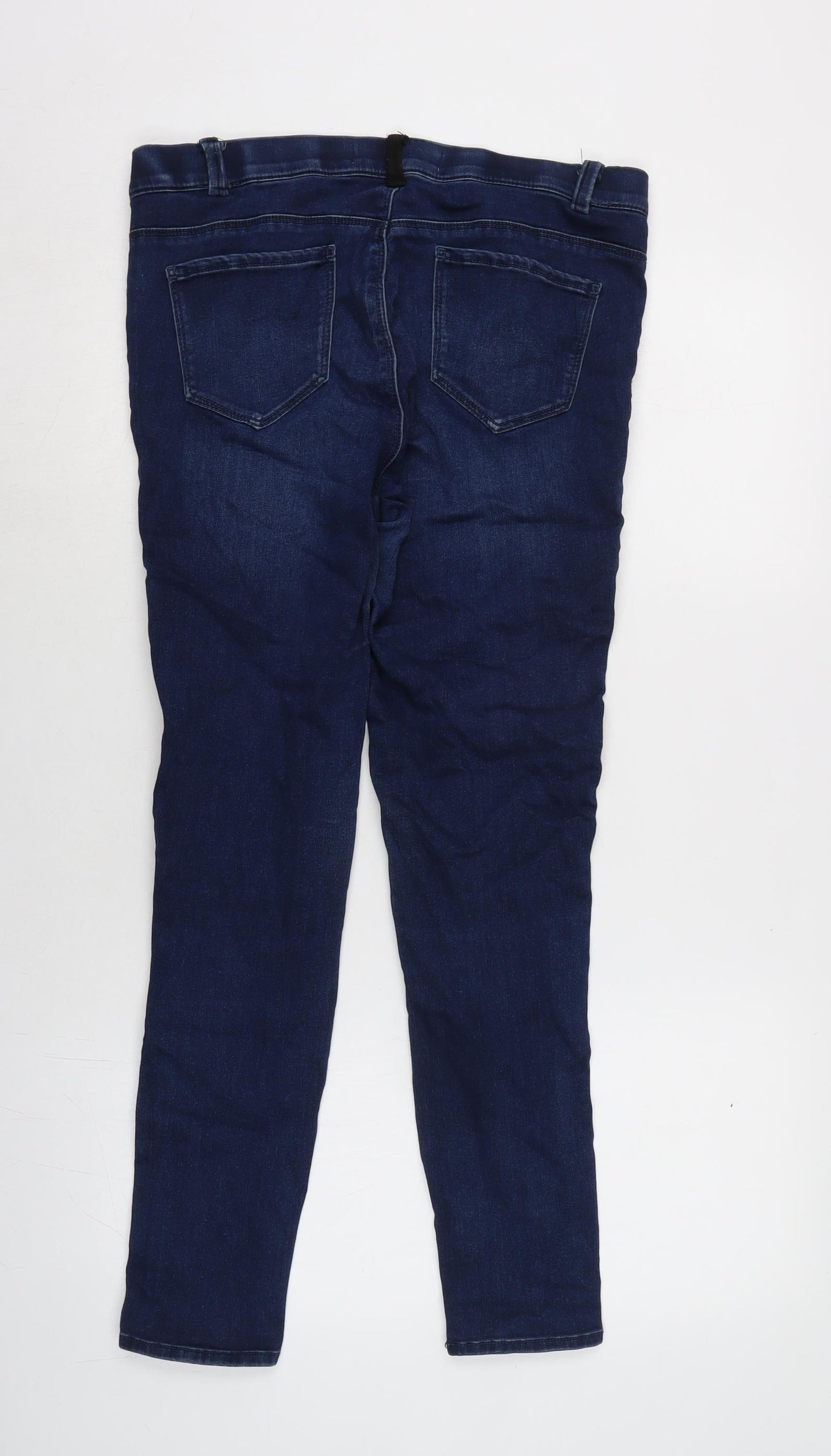 George Womens Blue Cotton Blend Jegging Jeans Size 12 L27.5 in Regular - Striped sides.