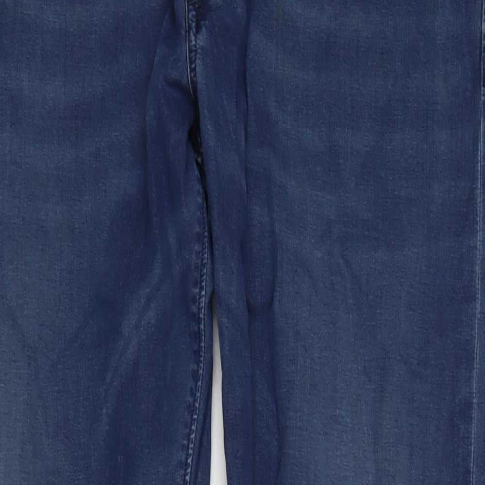 Diesel Mens Blue Cotton Blend Straight Jeans Size 36 in L34 in Regular Zip