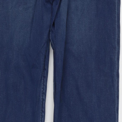 Diesel Mens Blue Cotton Blend Straight Jeans Size 36 in L34 in Regular Zip