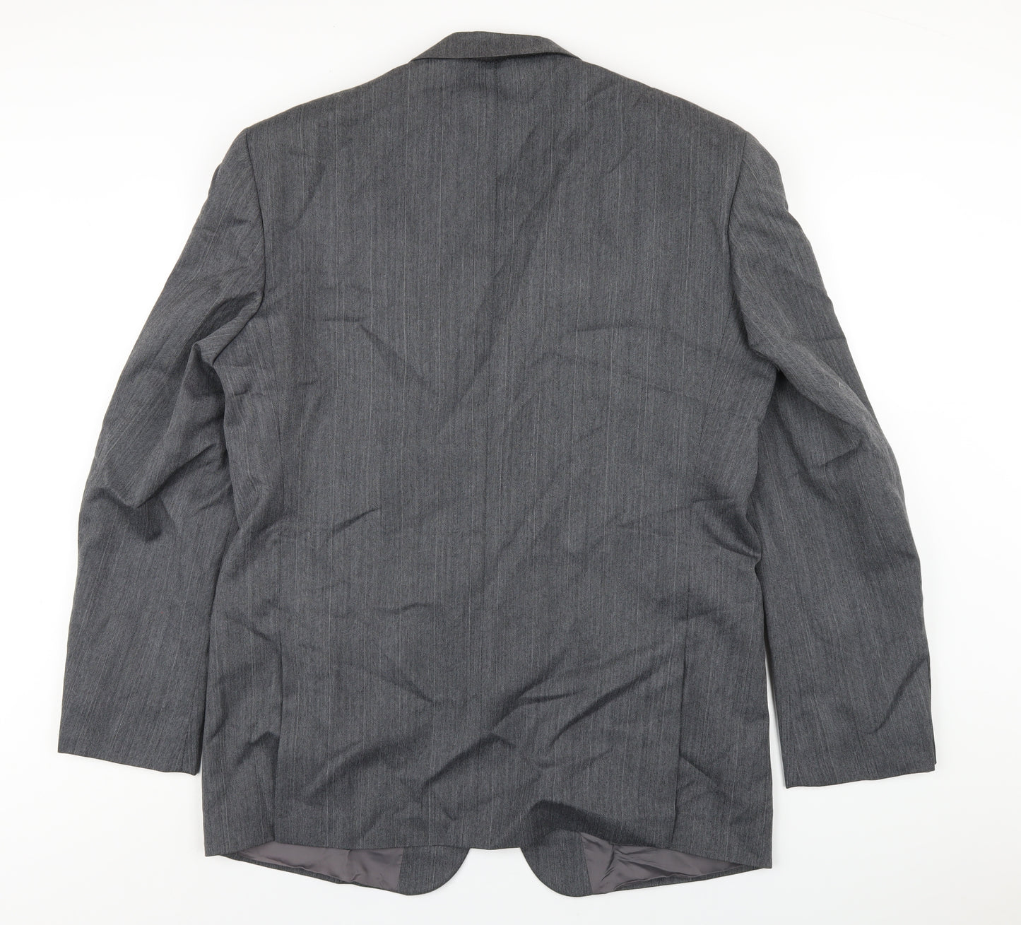 Canda Mens Grey Polyester Jacket Blazer Size 48 Regular