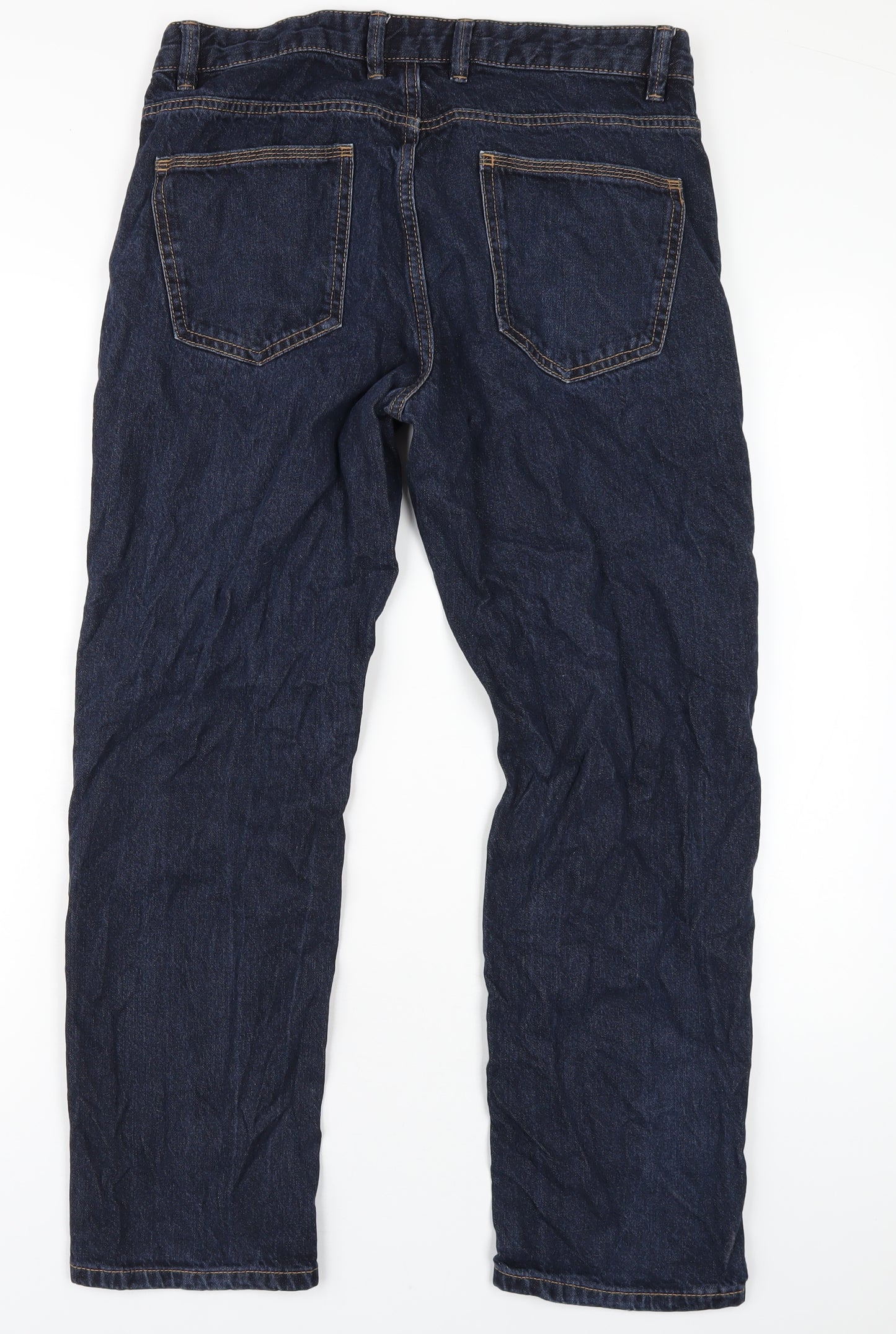 NEXT Mens Blue Cotton Skinny Jeans Size 32 in L29 in Regular Zip