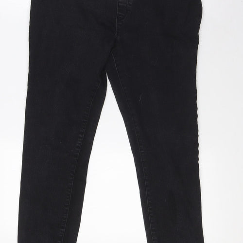 George Womens Black Cotton Jegging Jeans Size 14 L28 in Regular